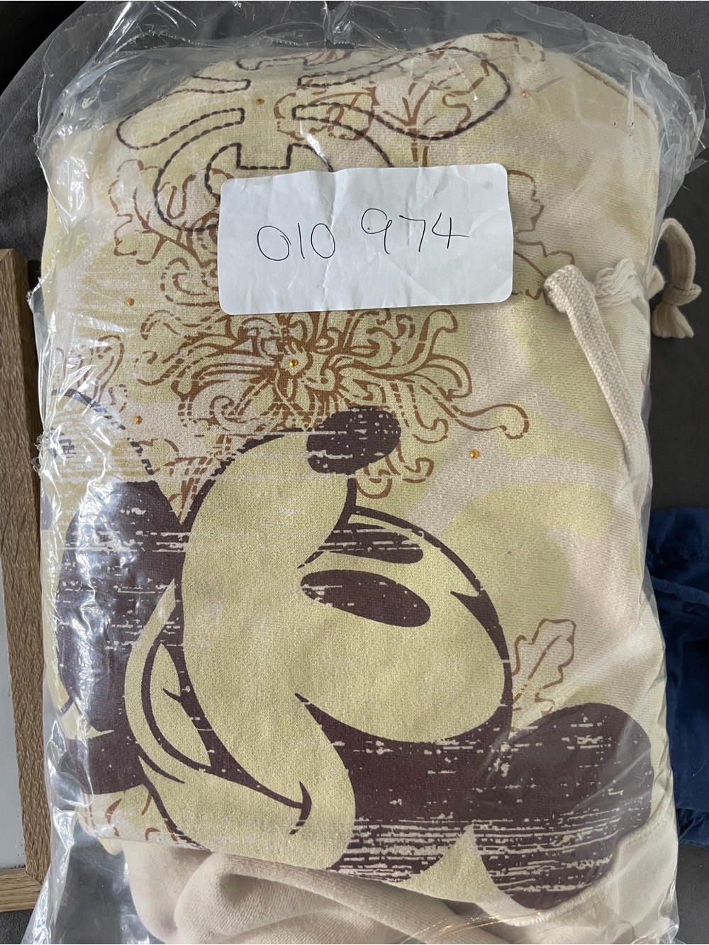 Disney Cream Pullover Hoodie with Mickey Mouse Graphic - Picture 4 of 4